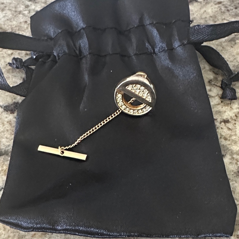 Christian Dior Gold Tie Pin or Brooch